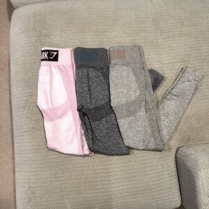 Set of 3 Gymshark Flex High Waisted Leggings
